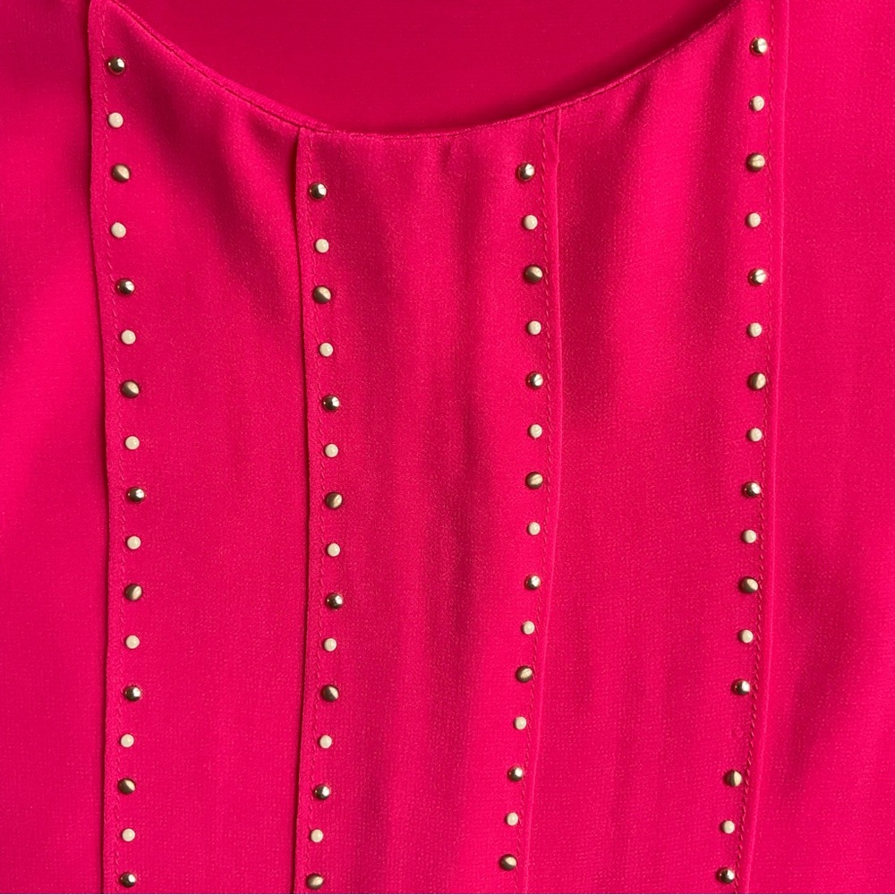 Calvin Klein Pink Sleeveless Blouse, Medium - Picture 3 of 8